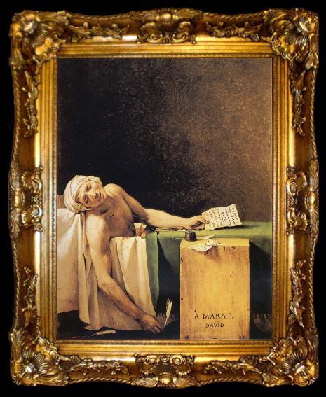 framed  Jacques-Louis David The Death of Marat, ta009-2
